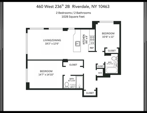 2b-460 W 236th St, Bronx, NY, 10463-2074 | Card Image