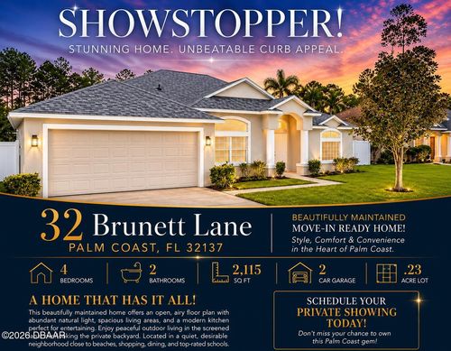 32 Brunett Lane, Palm Coast, FL, 32137 | Card Image