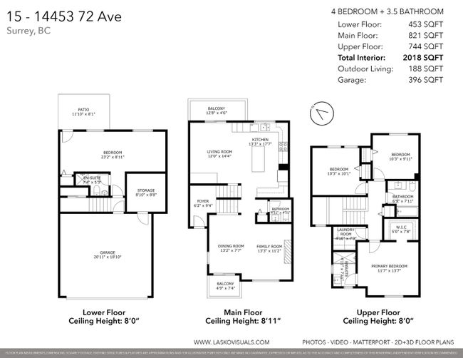 15 - 14453 72 Avenue, Townhouse with 4 bedrooms, 3 bathrooms and 3 parking in Surrey BC | Image 34