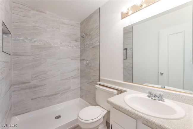 Full bathroom with vanity and tiled shower | Image 24