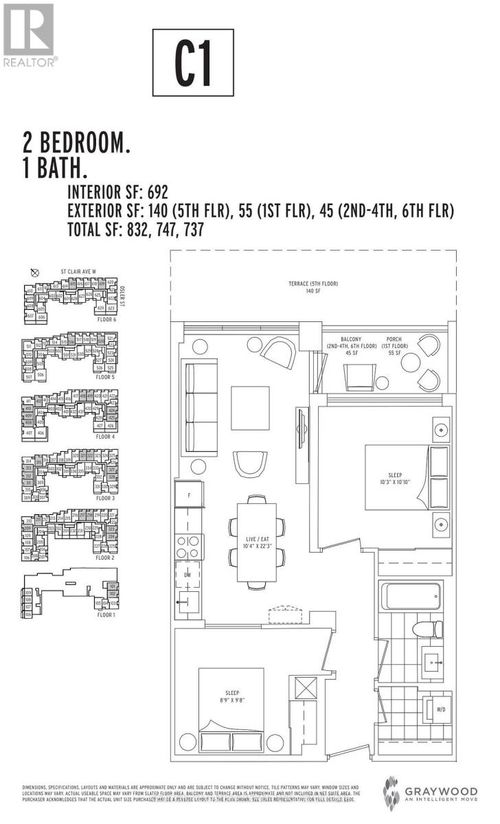 408-1787 St Clair Avenue W, Toronto (Weston-Pellam Park), ON, M2N0B7 | Card Image