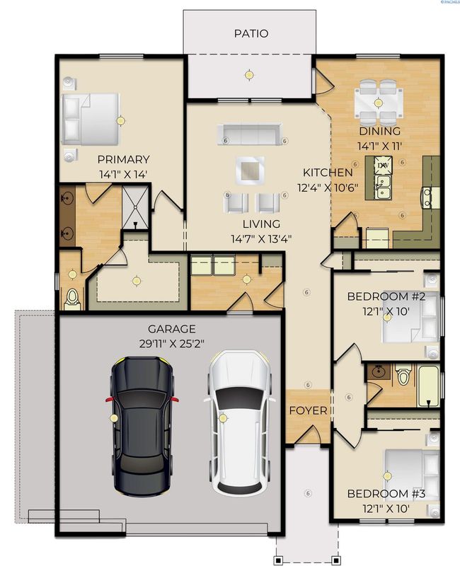 10402 Kokanee Dr, House other with 3 bedrooms, 2 bathrooms and 3 parking in Pasco WA | Image 24
