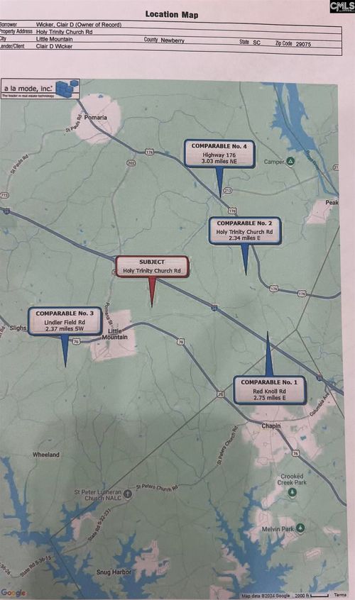 Parcle 2 East 167 Highway, Little Mountain, SC, 29075 | Card Image