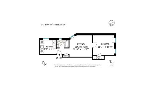 3c-212 E 84th St, New York, NY, 10028-5007 | Card Image