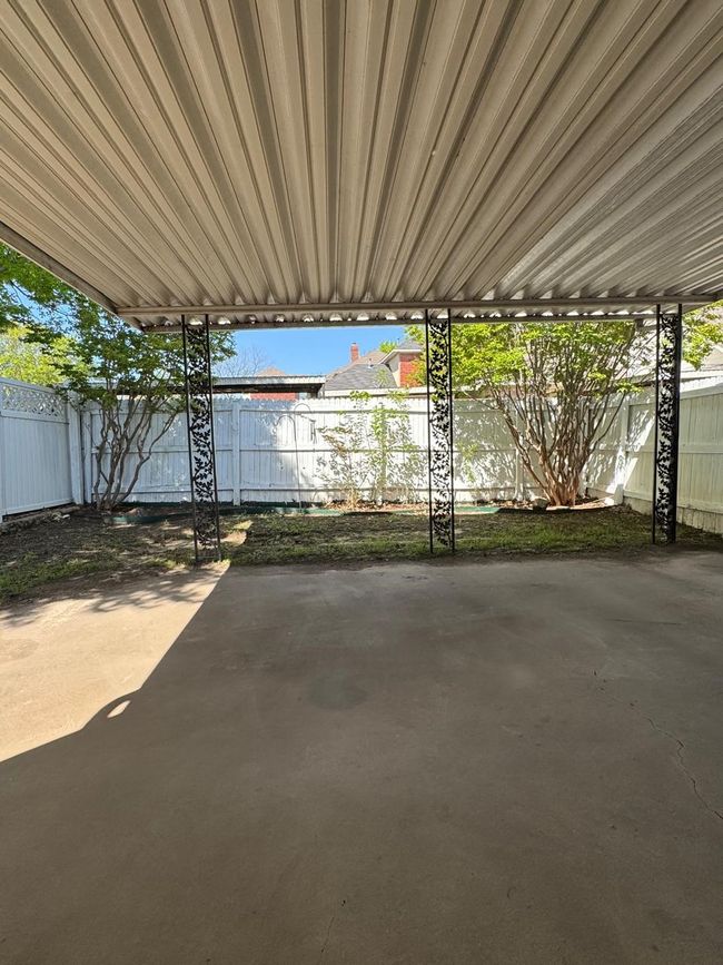 View of patio featuring a fenced backyard | Image 19