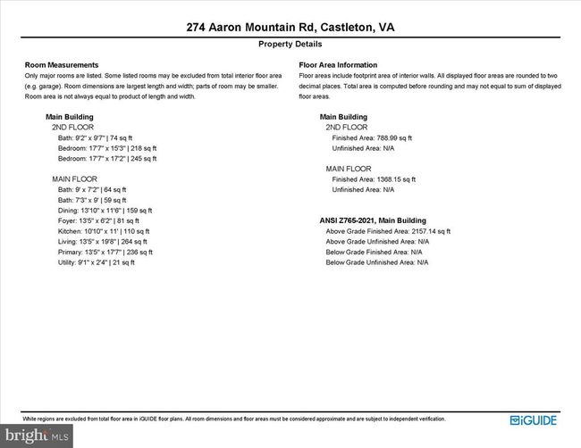 274 Aaron Mountain Rd, House other with 3 bedrooms, 3 bathrooms and null parking in CASTLETON VA | Image 8
