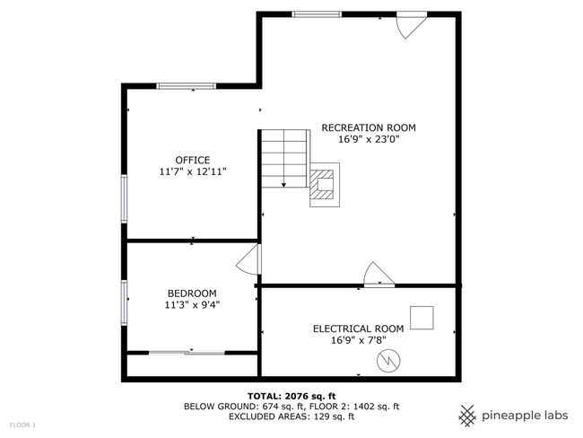 Lower level with Secondary Living/Recreation Room and Walkout. | Image 39