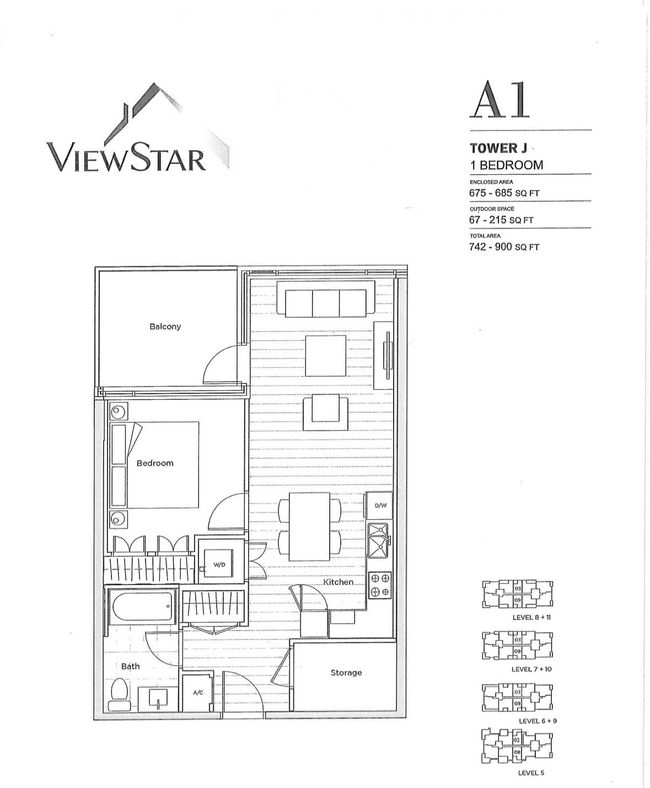 911 - 8160 Mcmyn Way, Condo with 1 bedrooms, 1 bathrooms and 1 parking in Richmond BC | Image 6