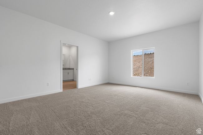 Spare room featuring recessed lighting, baseboards, and carpet floors | Image 10