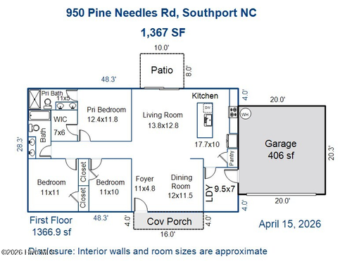 950 Pine Needles Rd, Boiling Spring Lakes, NC, 28461 | Card Image