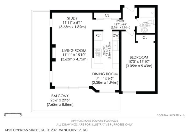 209 - 1425 Cypress Street, Condo with 1 bedrooms, 1 bathrooms and 1 parking in Vancouver BC | Image 5