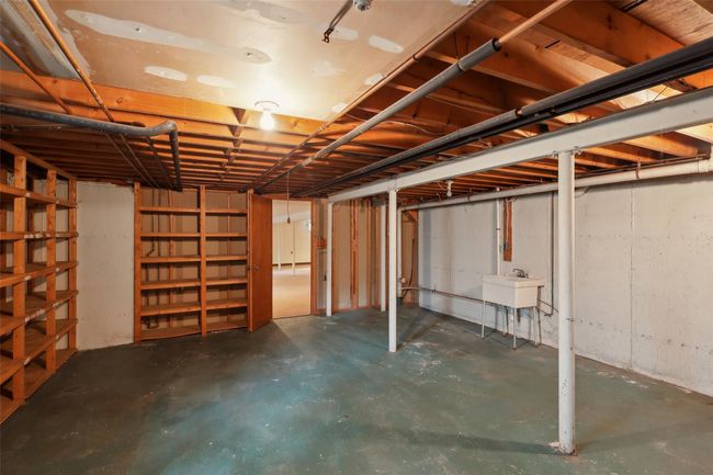 Unfinished below grade area with a sink | Image 35