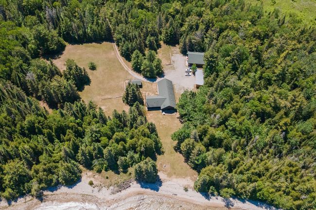 Aerial of Lodge, access to Lake Huron sandy beach | Image 4
