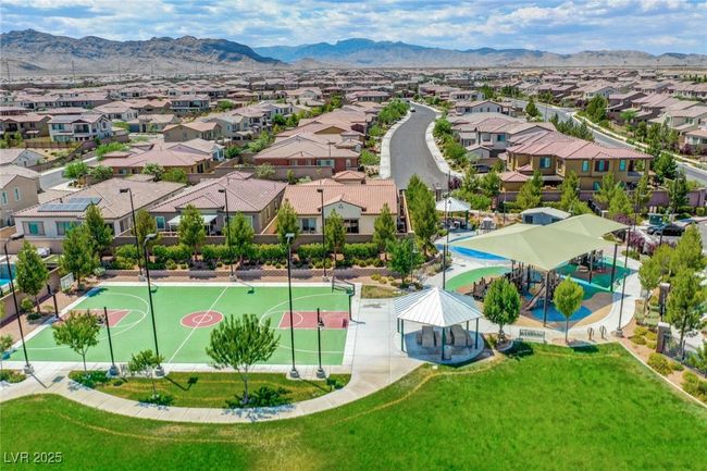 Aerial view of residential area with a mountain backdrop | Image 63