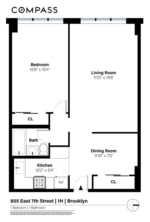 1h-855 E 7th St, Brooklyn, NY, 11230-2231 | Card Image
