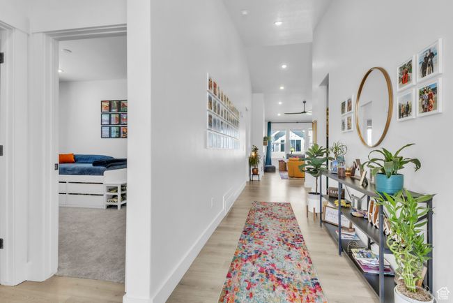 Corridor with recessed lighting and light wood-style flooring | Image 5