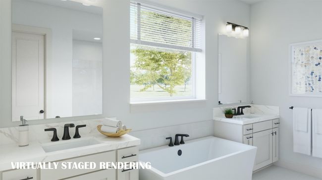 Space and style combine to create this dream owner's bath! VIRTUALLY STAGED RENDERING | Image 10