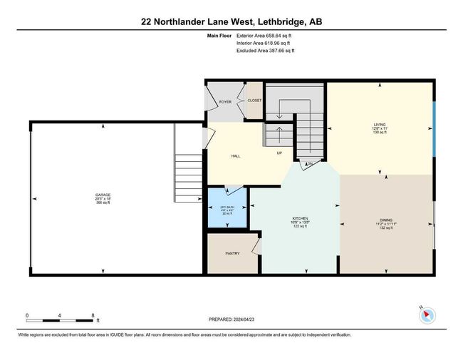 22 Northlander Lane W, Home with 3 bedrooms, 2 bathrooms and 4 parking in Lethbridge AB | Image 38