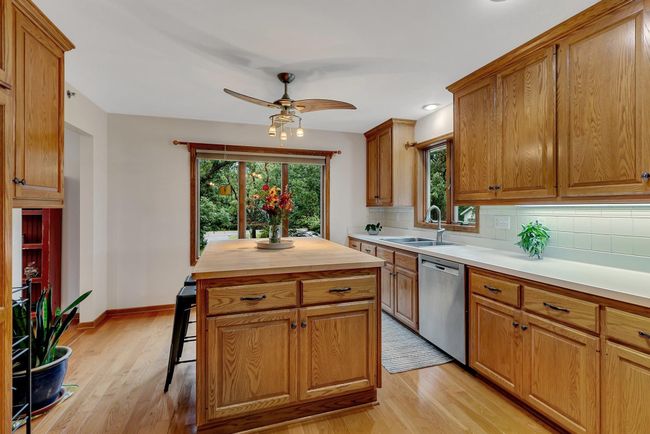 large island with butcher block top | Image 8