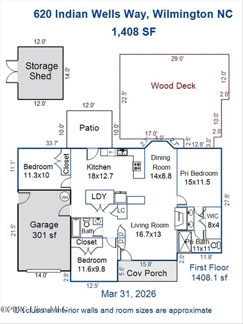 620 Indian Wells Way, Wilmington, NC, 28411-9094 | Card Image