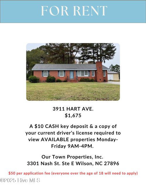 3911 Hart Ave Nw, Wilson, NC, 27896-1111 | Card Image