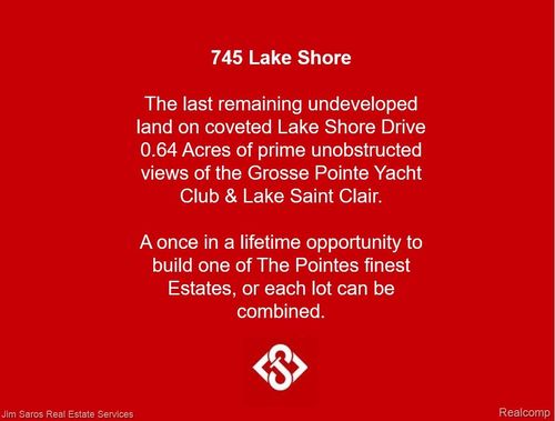 745 Lake Shore Rd, Grosse Pointe Shores, MI, 48236-1754 | Card Image