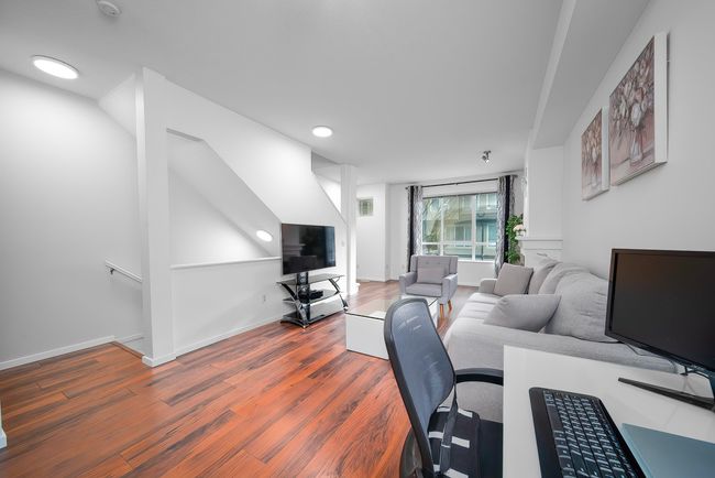 Office area featuring recessed lighting, visible vents, baseboards, and wood finished floors | Image 5