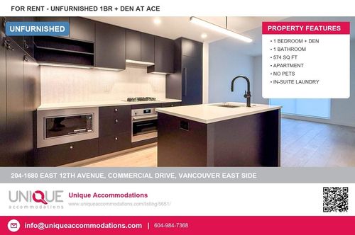 204-1680 E 12th Ave, Vancouver, BC, V5N0K9 | Card Image