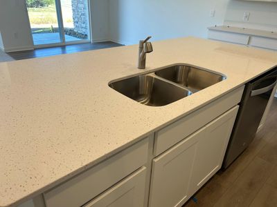 Huge center island with quartz countertops | Image 2