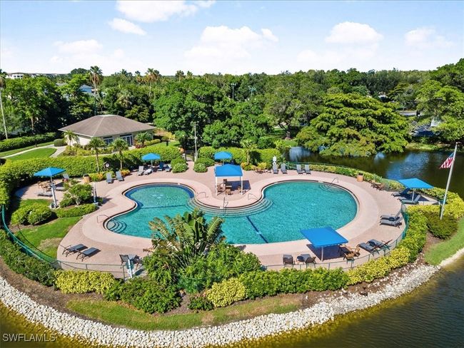 View of pool with a patio and a water view | Image 27