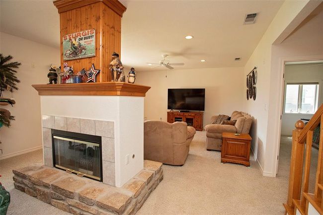 Playroom with pool table and light carpet | Image 16