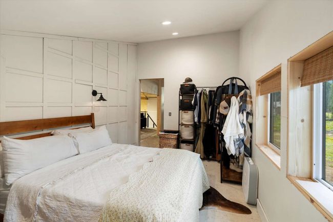 Bedroom with recessed lighting and light colored carpet | Image 32