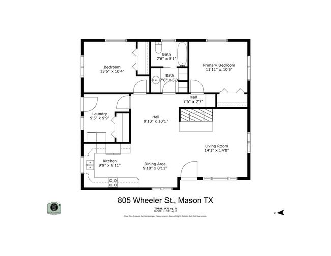 805 Wheeler St, Home with 2 bedrooms, 1 bathrooms and 2 parking in Mason TX | Image 10