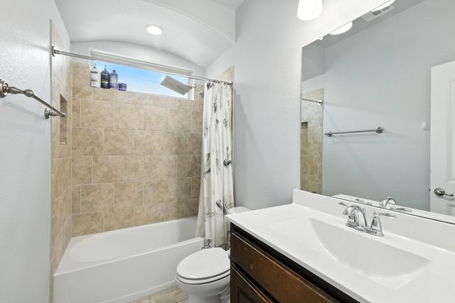 Bathroom with shower / bath combo and vanity | Image 15