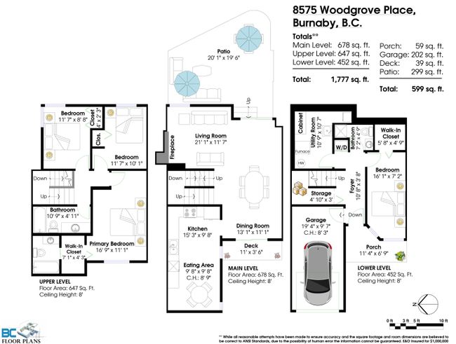 8575 Woodgrove Place, Townhouse with 4 bedrooms, 3 bathrooms and 3 parking in Burnaby BC | Image 31