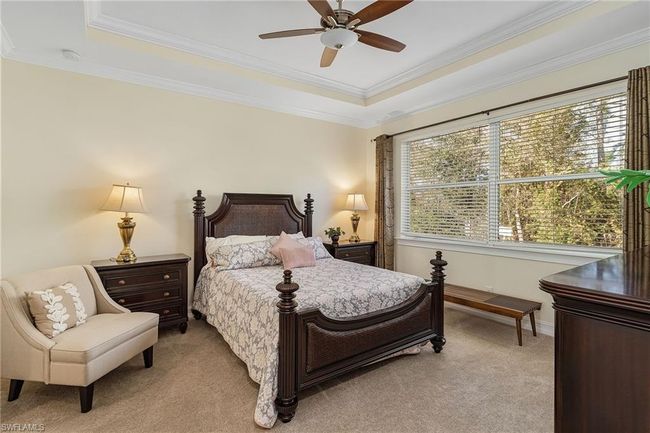 Trey ceilings in the bedroom and an amazing view of the preserve. | Image 9