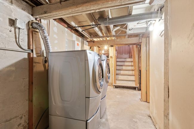 Basement Laundry Area - washer and dryer will stay with the property | Image 39