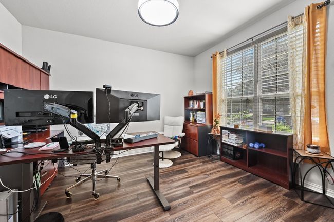 Office area featuring wood finished floors | Image 12