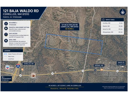 121 Baja Waldo Rd, Cerrillos, NM, 87010 | Card Image