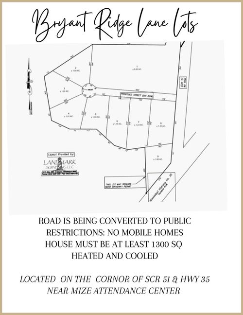 Lot 4 Byrant Ridge Ln, Mount Olive, MS, 39119 | Card Image