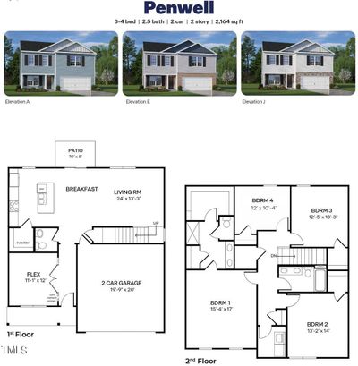 Penwell 4 BDRM MLS Floorplan | Image 2