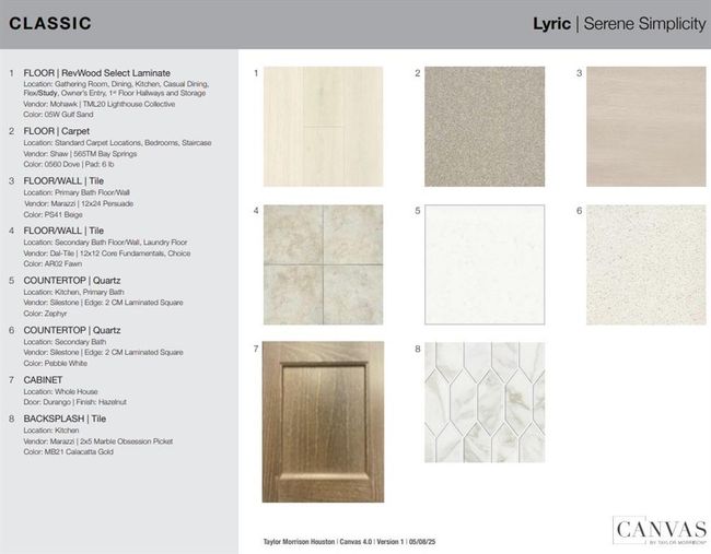 Design Selections. Home is currently under construction, selections are subject to change. | Image 4