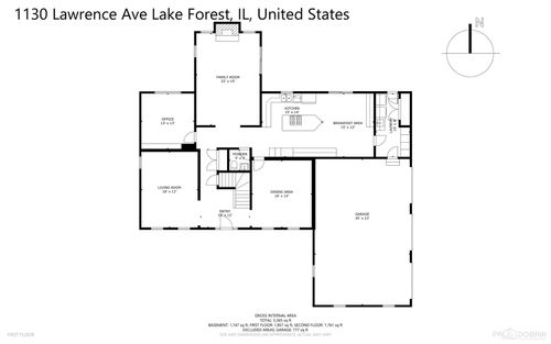 1130 Lawrence Ave, Lake Forest, IL, 60045-3724 | Card Image