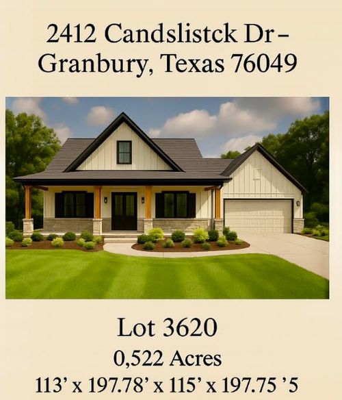 2412 Candlestick Dr, Granbury, TX, 76049-4352 | Card Image
