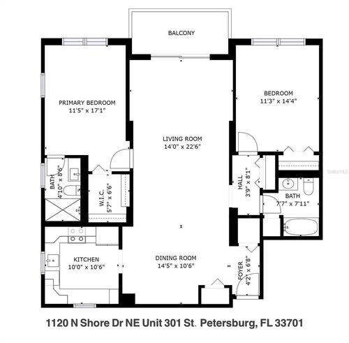 unit-301-1120 N Shore Dr Ne, ST PETERSBURG, FL, 33701-1449 | Card Image