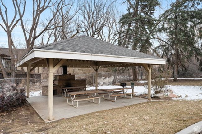 View of patio featuring a gazebo | Image 9