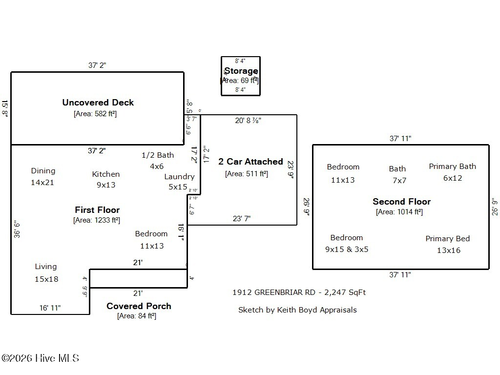 1912 Greenbriar Rd, Kinston, NC, 28501-2130 | Card Image