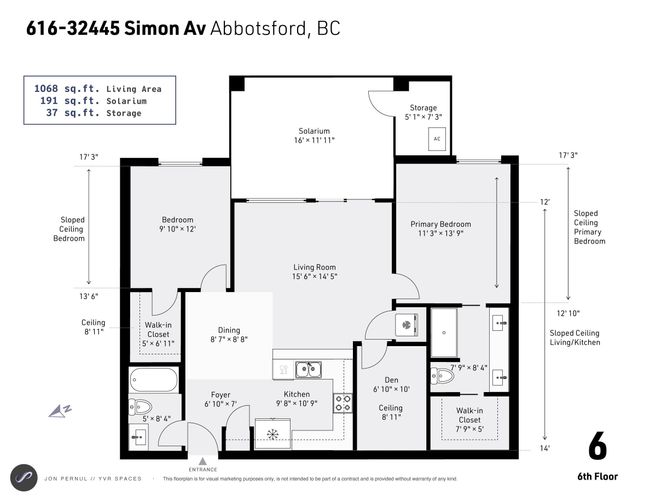 616 - 32445 Simon Avenue, Condo with 2 bedrooms, 2 bathrooms and 2 parking in Abbotsford BC | Image 26