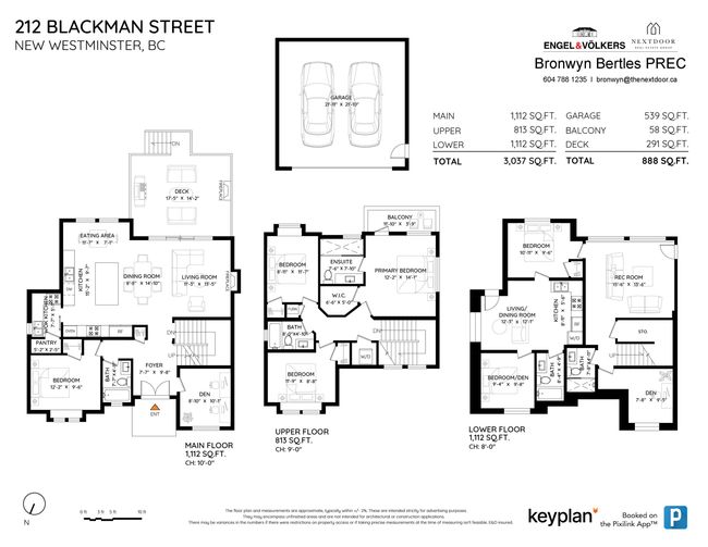 212 Blackman St, House other with 6 bedrooms, 5 bathrooms and 5 parking in New Westminster BC | Image 40