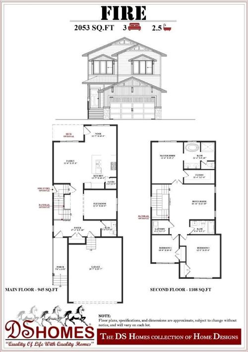 502 Clydesdale Way, Home with 3 bedrooms, 2 bathrooms and 4 parking in Cochrane AB | Card Image